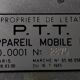 Phone has dial in bakelite