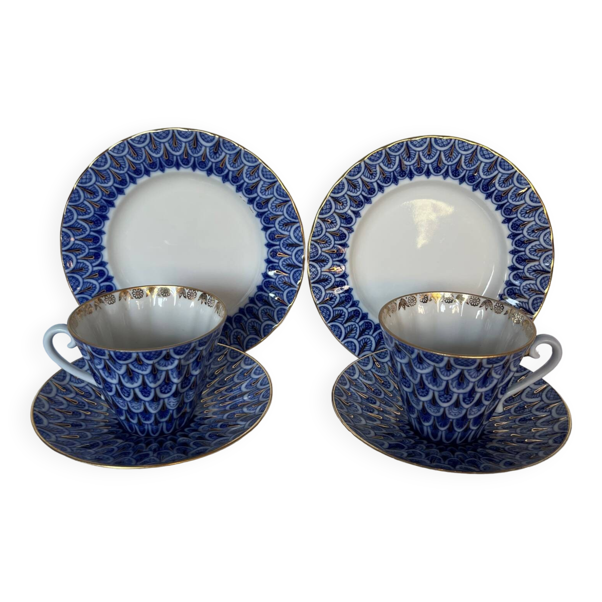 Lomonosov Russian Porcelain Cup Set
