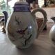 Vintage fine porcelain café/tea service from Japan - Bird decoration