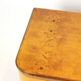 Pair Of Art Deco Bedside Tables, Walnut Veneer, Czechoslovakia, 1940s