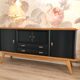 1960s sideboard with compass legs