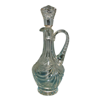 Wine ewer carafe or crystal water cross of lorraine