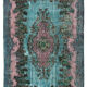 Handmade antique turkish 1970s 170 cm x 272 cm blue rug