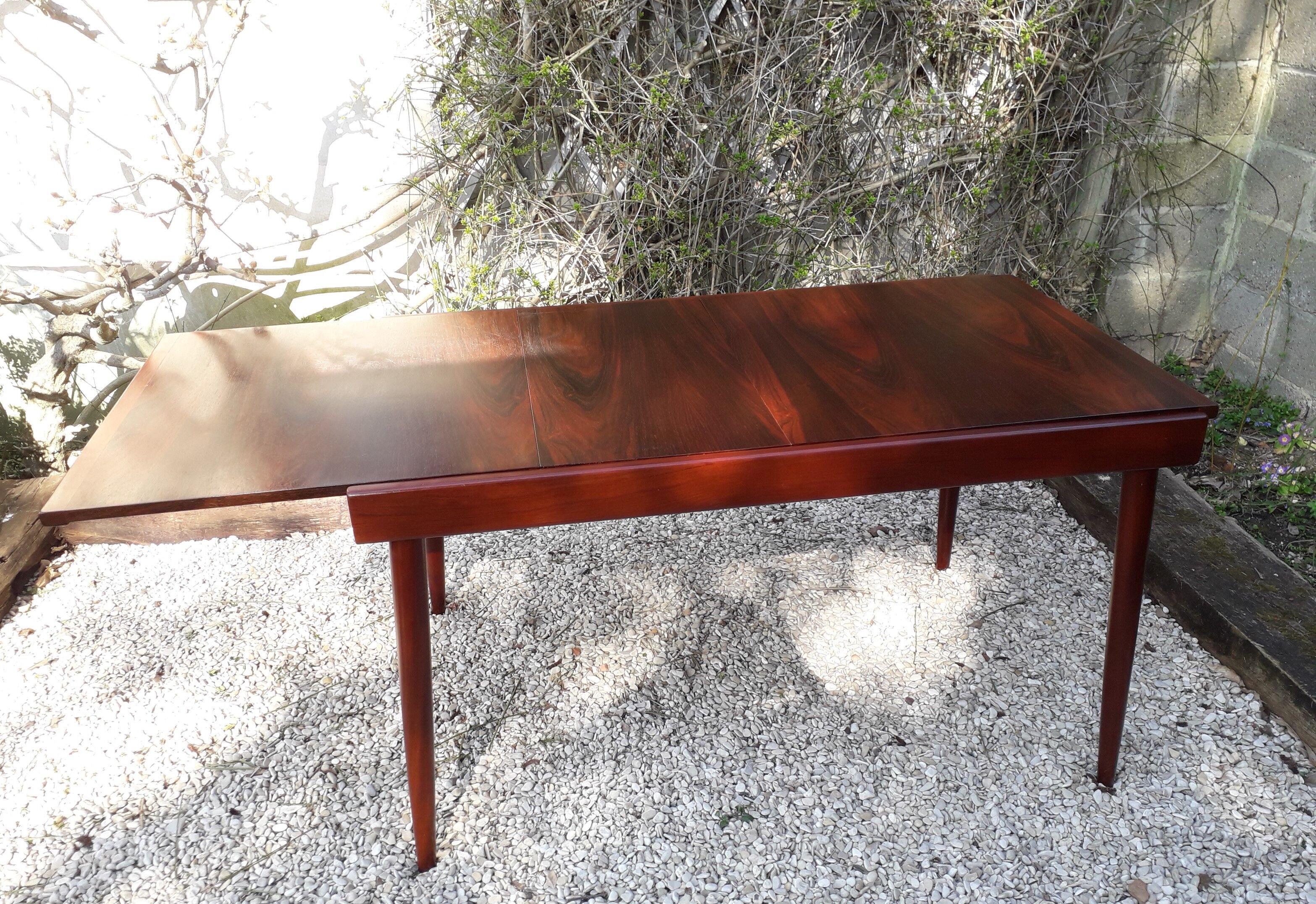 Table extensible en palissandre