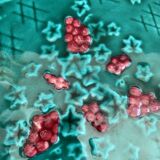 Vintage ceramic pie dish – Signed C.V. 471