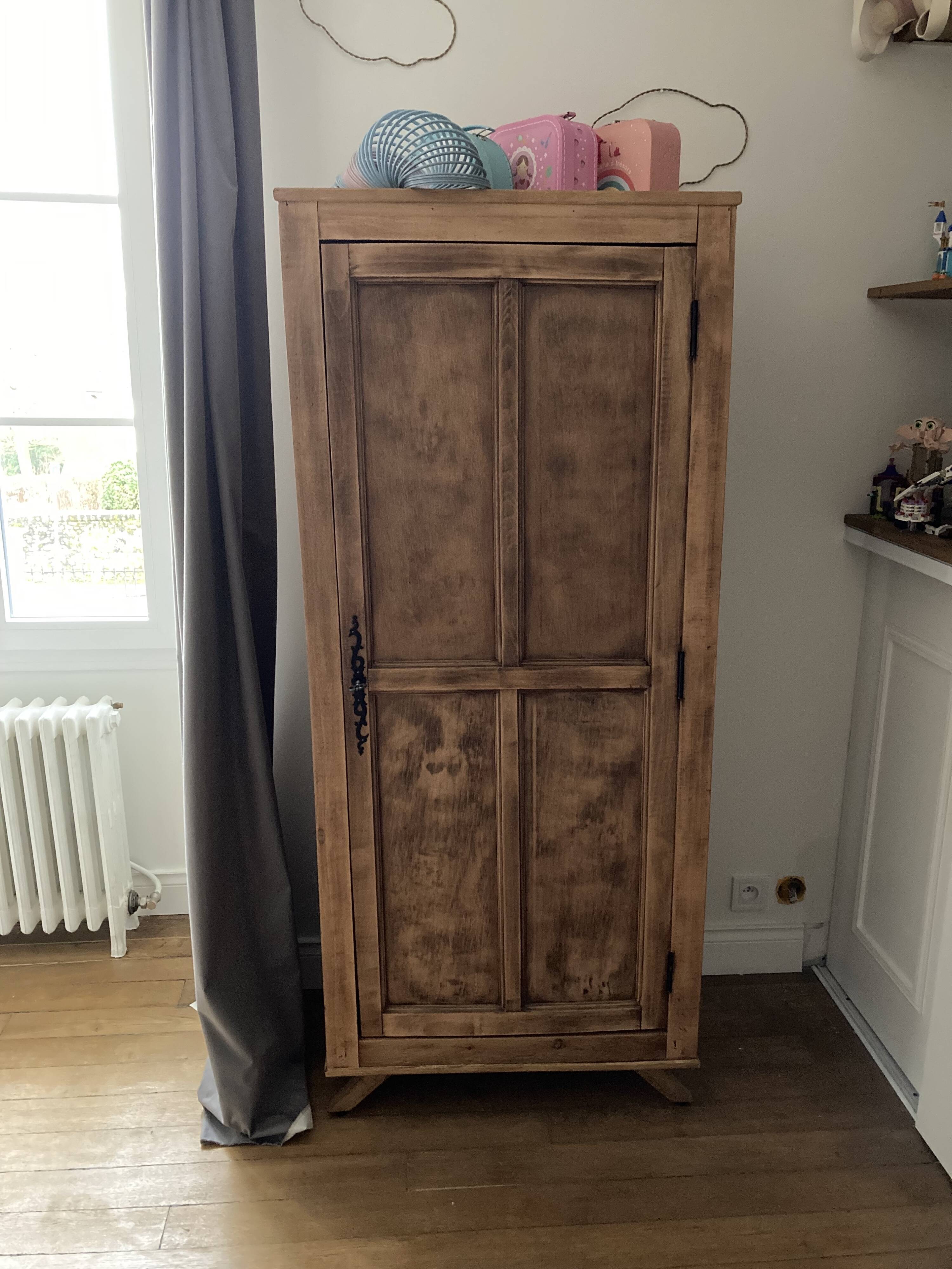 Wooden wardrobe