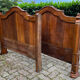 Antique solid walnut boat headboards