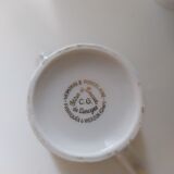 Complete coffee service in porcelain pasta and enamels from Limoges