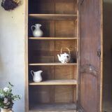 antique solid wood bonnetière