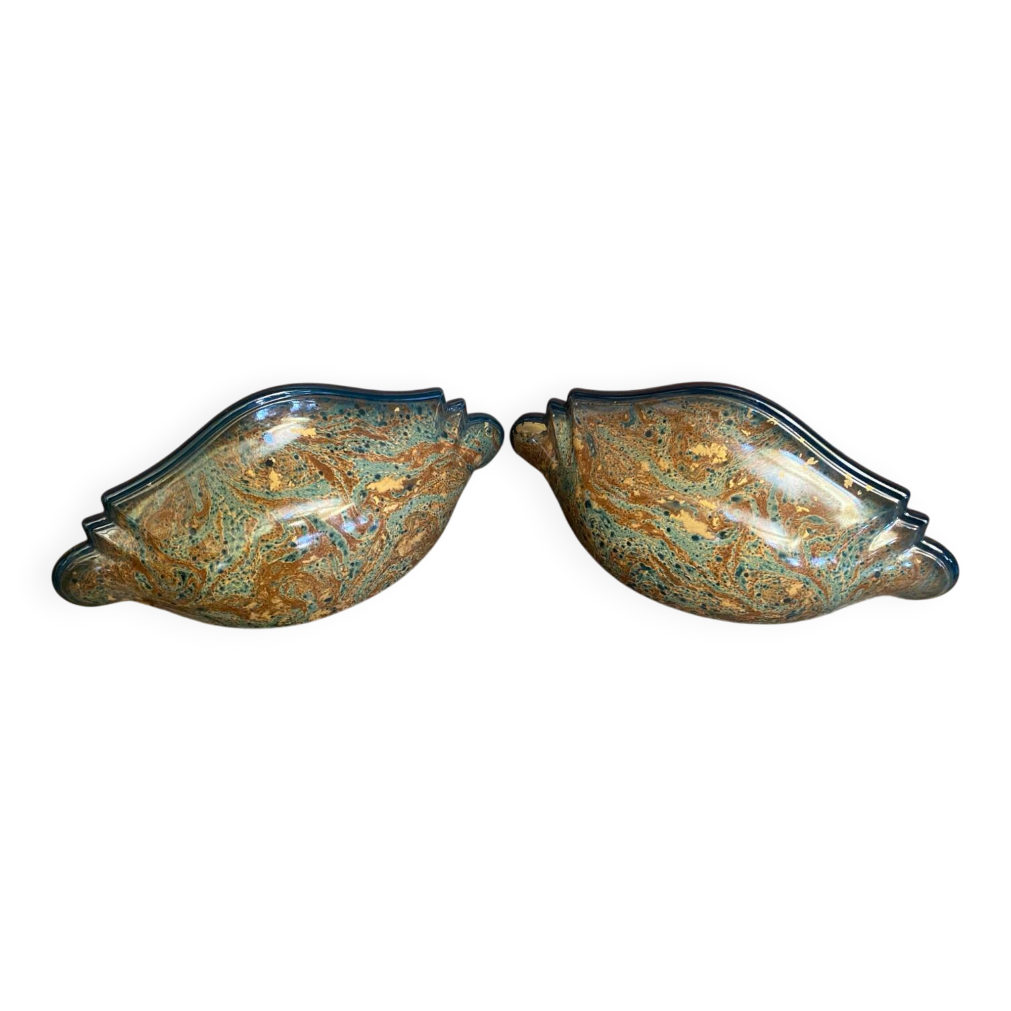 Old wall light olivier corro multicoloured ceramic vintage