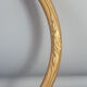 Fine old oval frame wood - gilded stucco 42x31 cm
