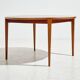 Restored teak dining table by henry rosengren hansen for brande møbelindustri mk9477