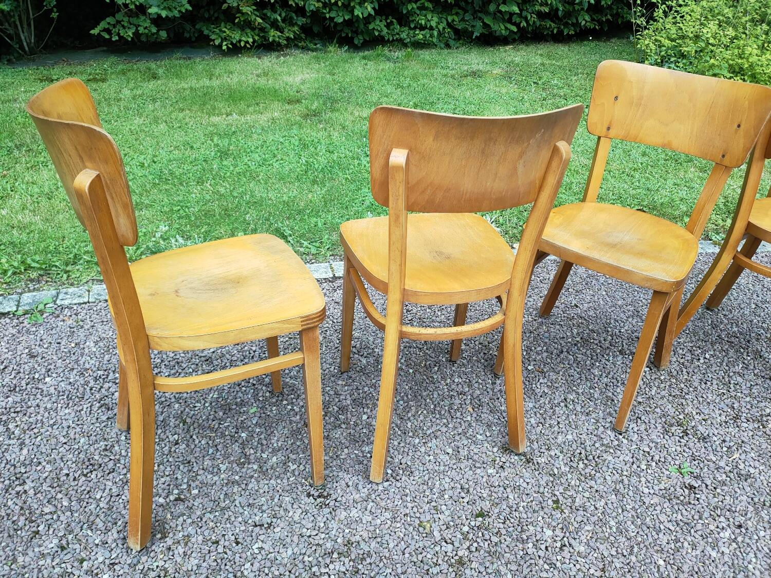 Set of 4 Thonet bistro chairs