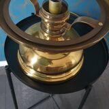 Brass and opaline lamp