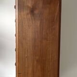 Small Walnut and Cherry Wood Cabinet with Drawer