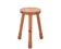 Tabouret tripode en bois, mobilier de montagne années 50