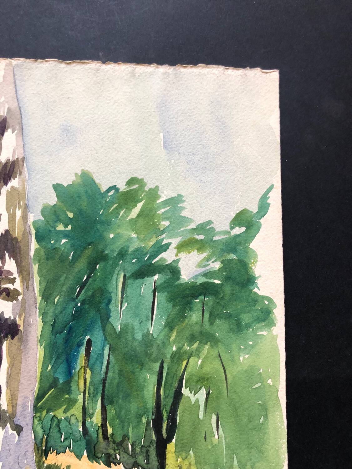 Landscape drawing Bois Clamart