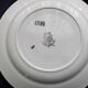 4 St Amand dinner plates with red carnation decoration
