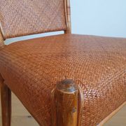 Bureau en rotin vintage
