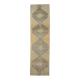 1970s Turkish Oushak handmade beige runner rug 92x344
