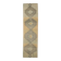 1970s Turkish Oushak handmade beige runner rug 92x344