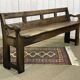 Banc rustique en châtaignier fin XIXème