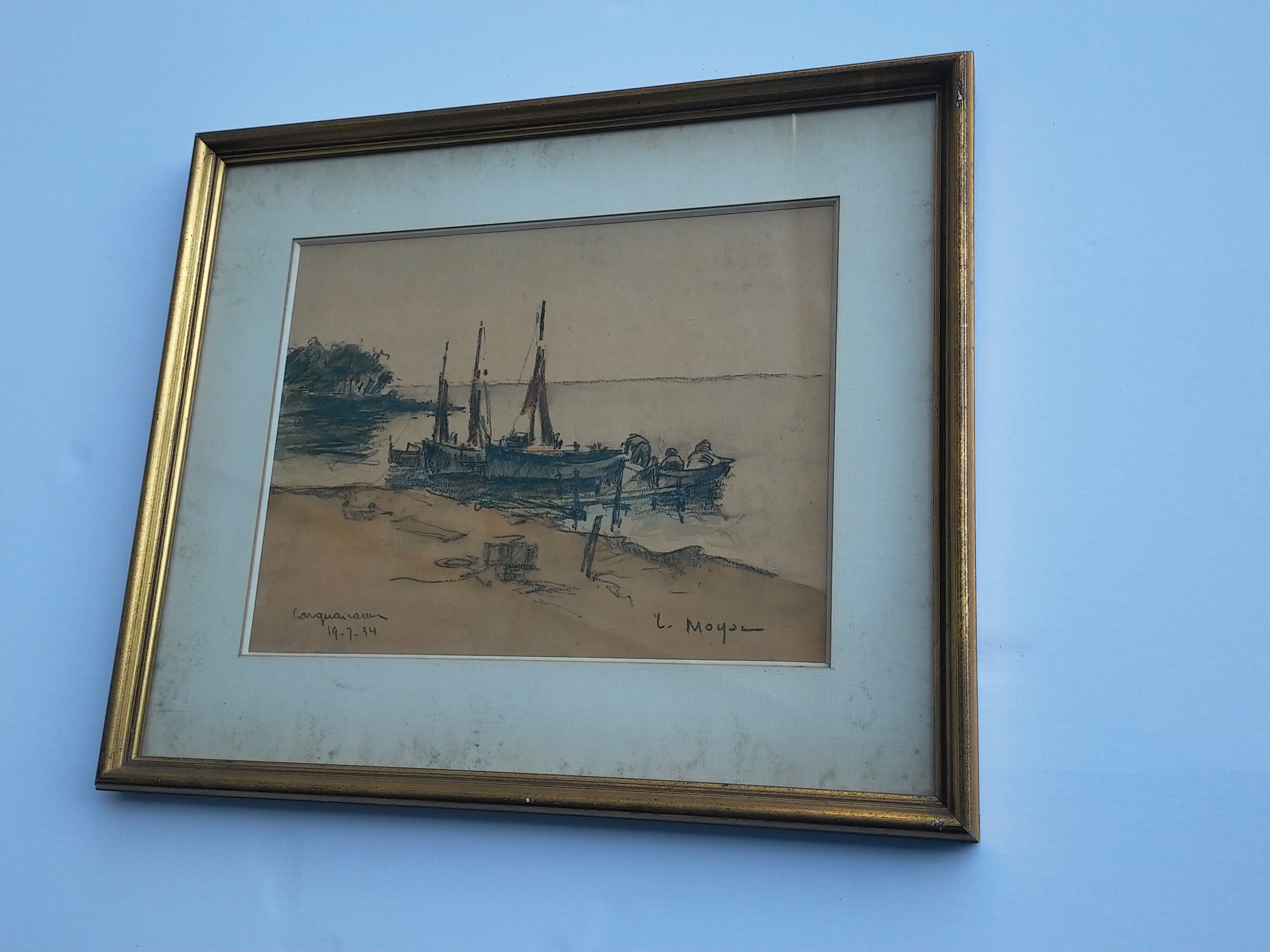 Watercolor painting Carquairanne