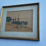 Watercolor painting Carquairanne