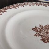 4 old mismatched plates Gien, St Amand, K&G Lunéville