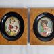 Pair of miniatures of the nineteenth century signed Jane after Fragonard