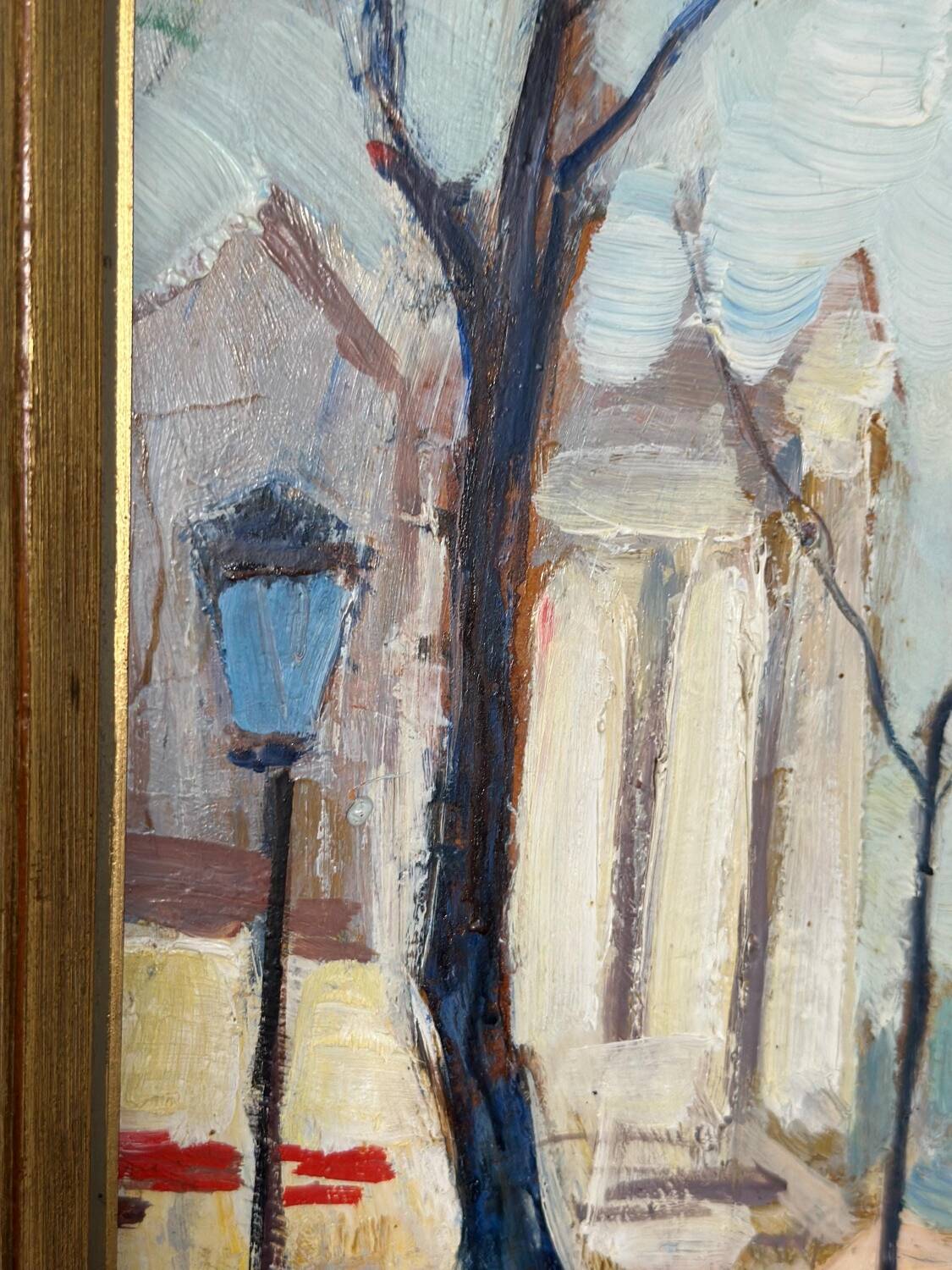 Mid Century Swedish Oil on Panel – “Lakerstationen” by L. Knut Norman