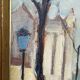 Mid Century Swedish Oil on Panel – “Lakerstationen” by L. Knut Norman