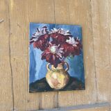 Tableau fleurs 1950