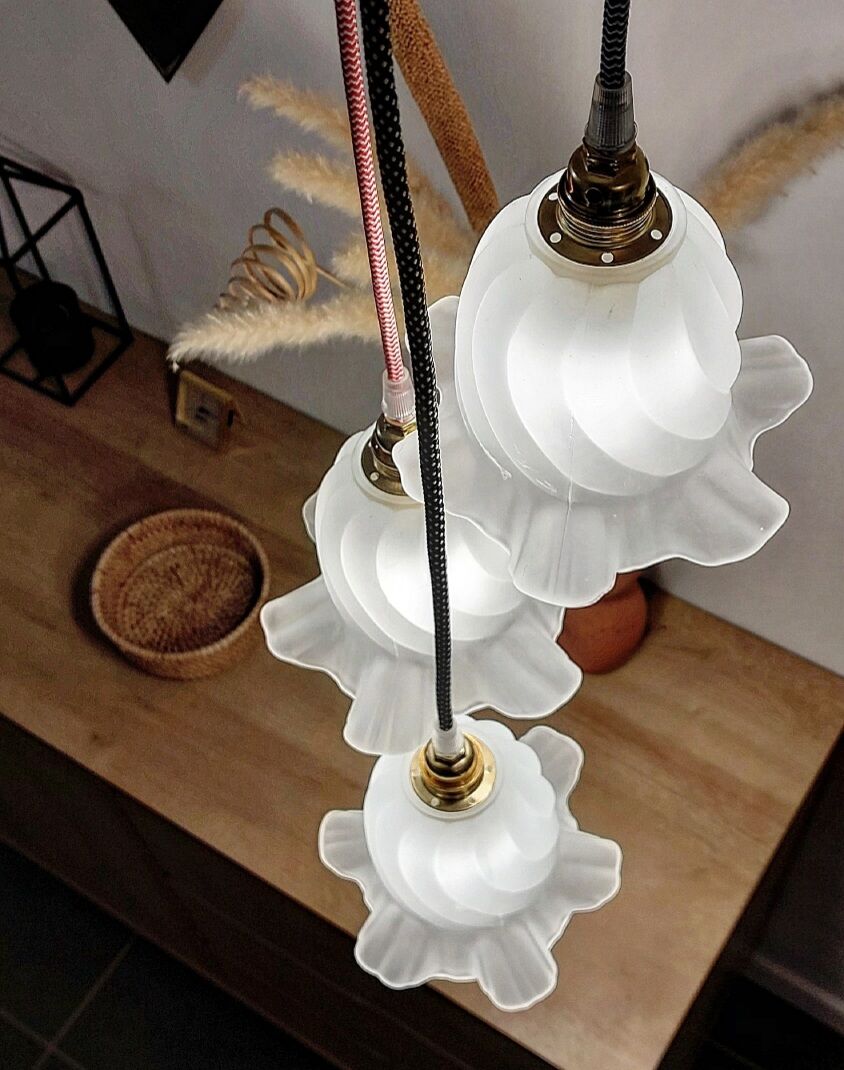 Vintage trio pendant lamp