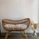 Vintage rattan moses cradle