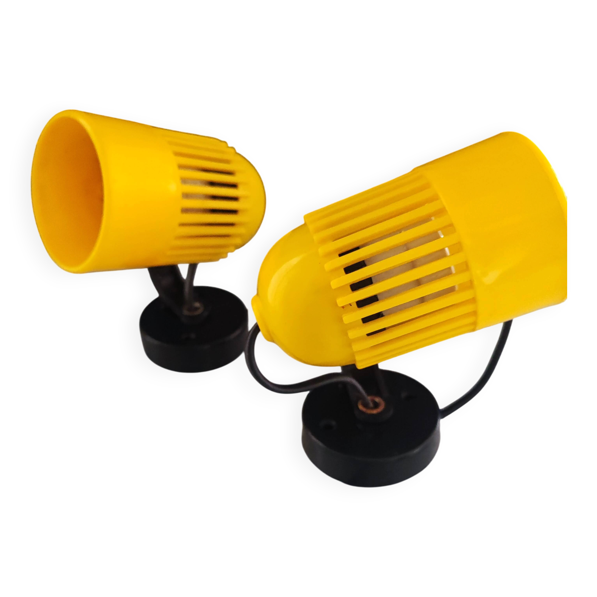 Vintage stilplast wall lamp pair