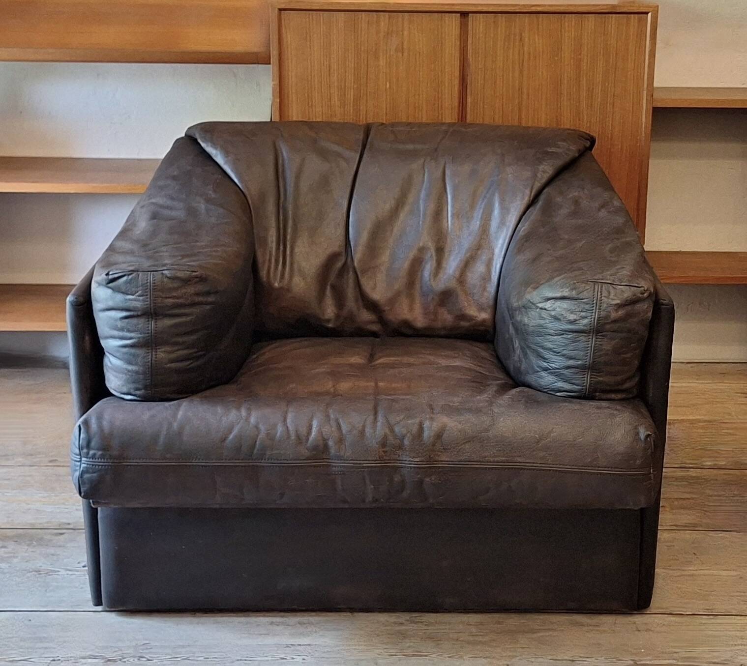 Niels Eilersen lounge chair in leather, 1960s