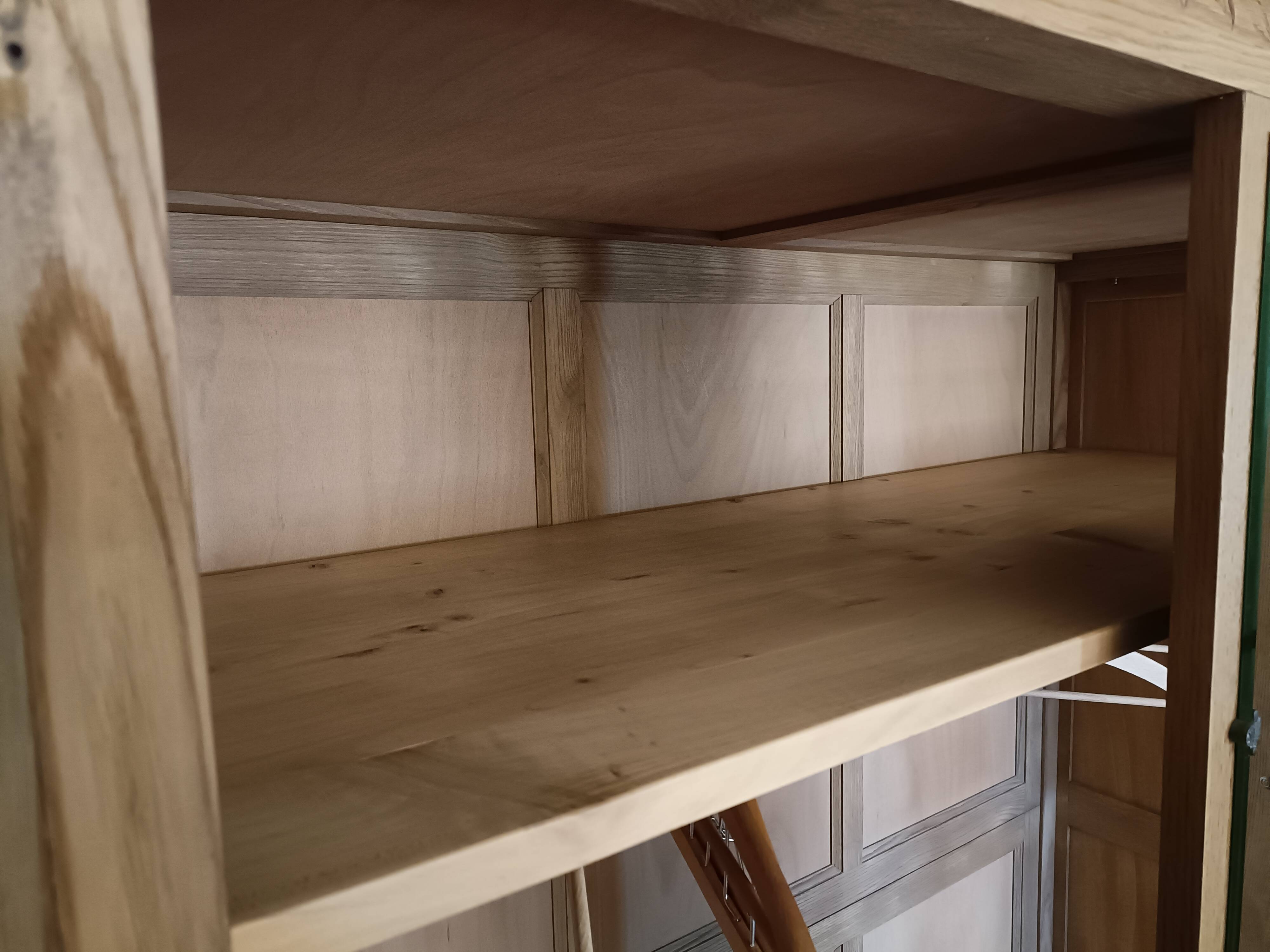 Renovated Art Deco oak wardrobe