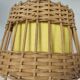Vintage scandinavian rattan hanging 1960s