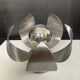 Plafonnier ou applique Lotus vintage en aluminium brossé