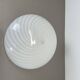 Large 38cm "swirl" murano glass ceiling wall light by vetri murano, italy, 1970s