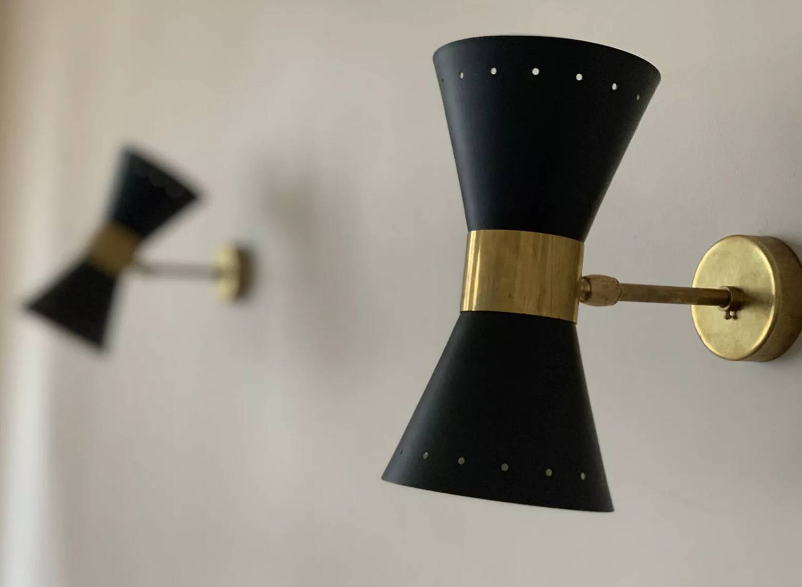 Paire Applique Diabolo Noir