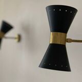 Paire Applique Diabolo Noir