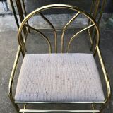 Golden dressing table and armchair