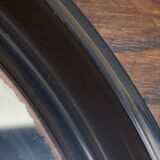 Circular mirror, smoked plastic, 1960s/70s.