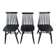 Série de 3 chaises 1950 1960