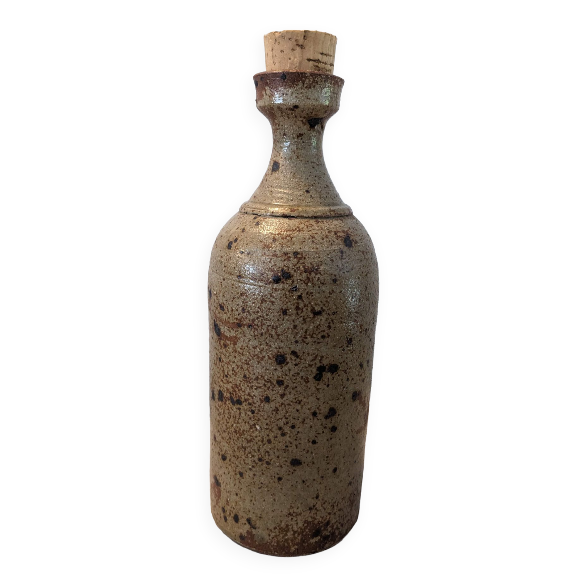 Pyrite stoneware bottle