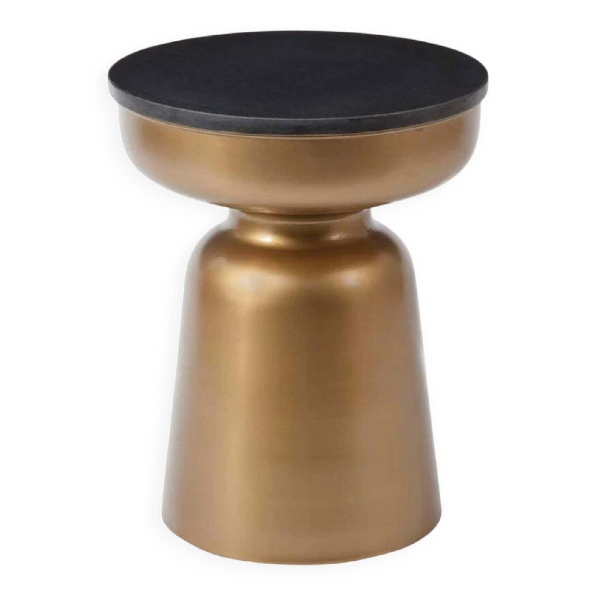 Table d'Appoint Top Granit Effet Bronze