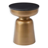 Table d'Appoint Top Granit Effet Bronze