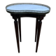 Table bouillotte de style Louis XVI rognon haute à galerie